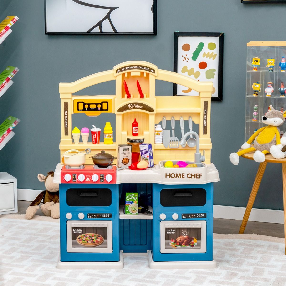Juego de Cocina de 42 Piezas para Niños de 3+ Años con Efectos de ...