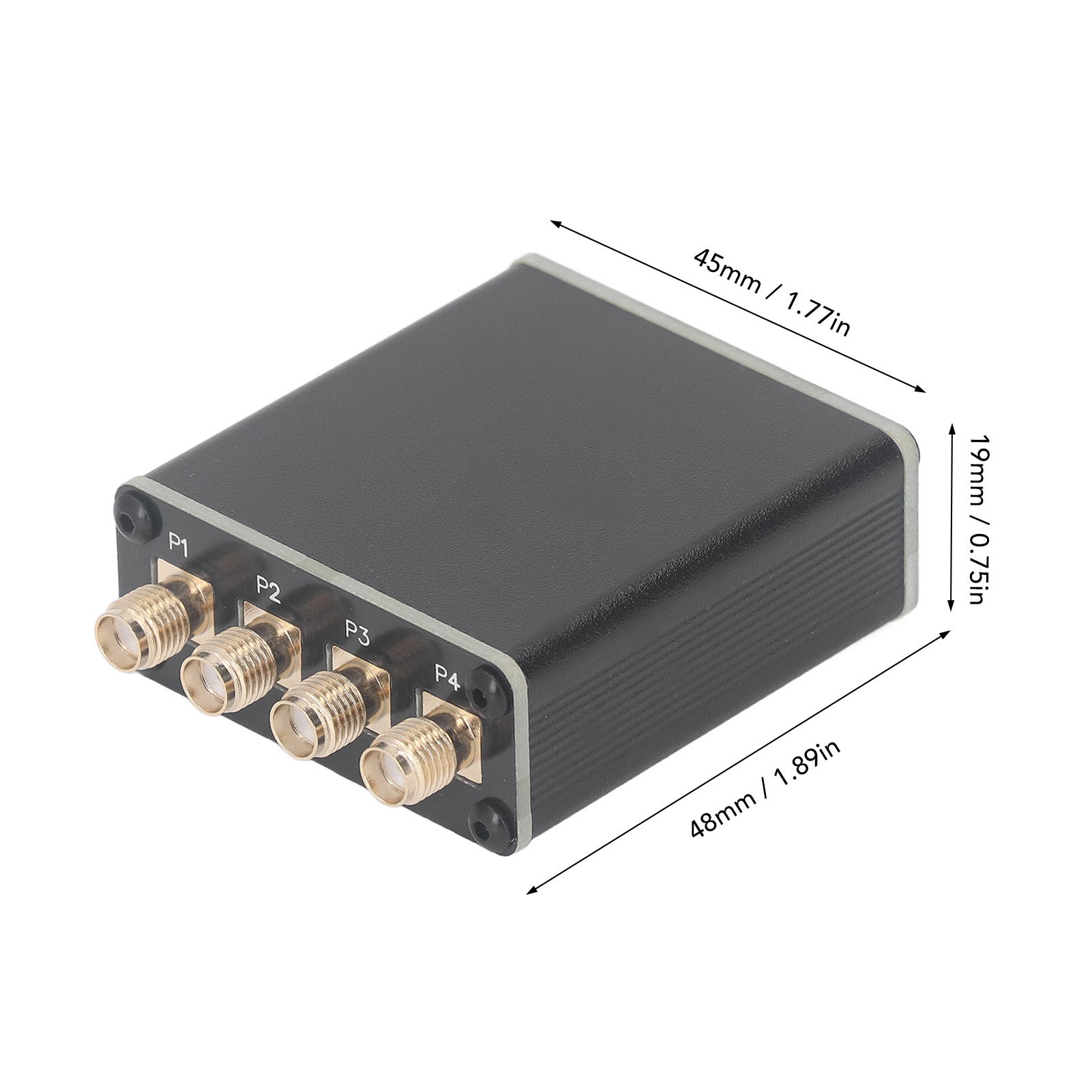 Distributeur Actif Isolation Rf 100khz-150mhz 50 Ohms Distributeur RF Actif 100kHz-150MHz - Isolation 60dB, Impédance 50 - Pour SDR, GPSDO, Antennes Radio - Alimentation USB Amplificateur Signal 50 Ohms