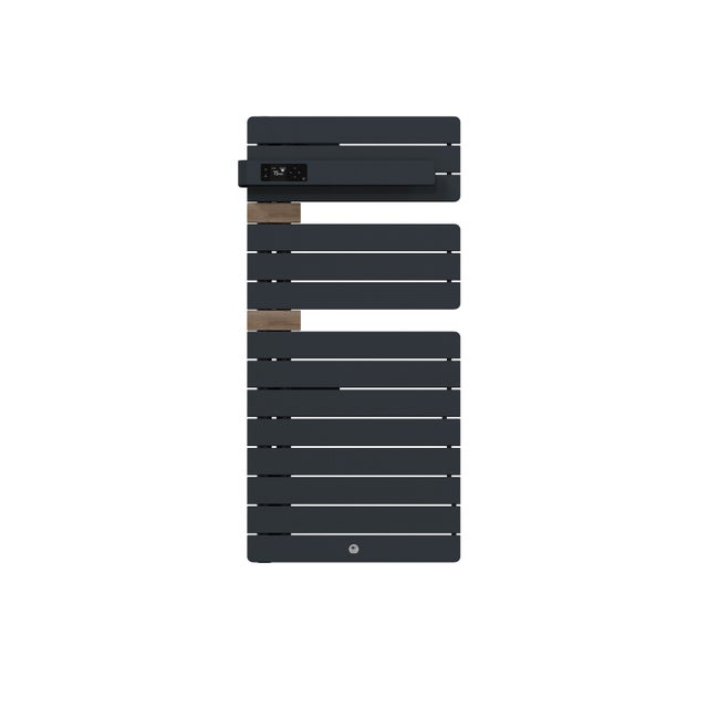 Sèche-serviettes connecté Allure 4 500W Ardoise/Chêne Mat à gauche - THERMOR - 483297