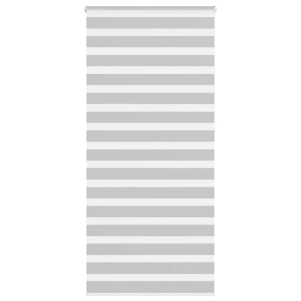 Roleta zebra, jasnoszara, szerokość tkaniny 100,9cm, poliester vidaXL