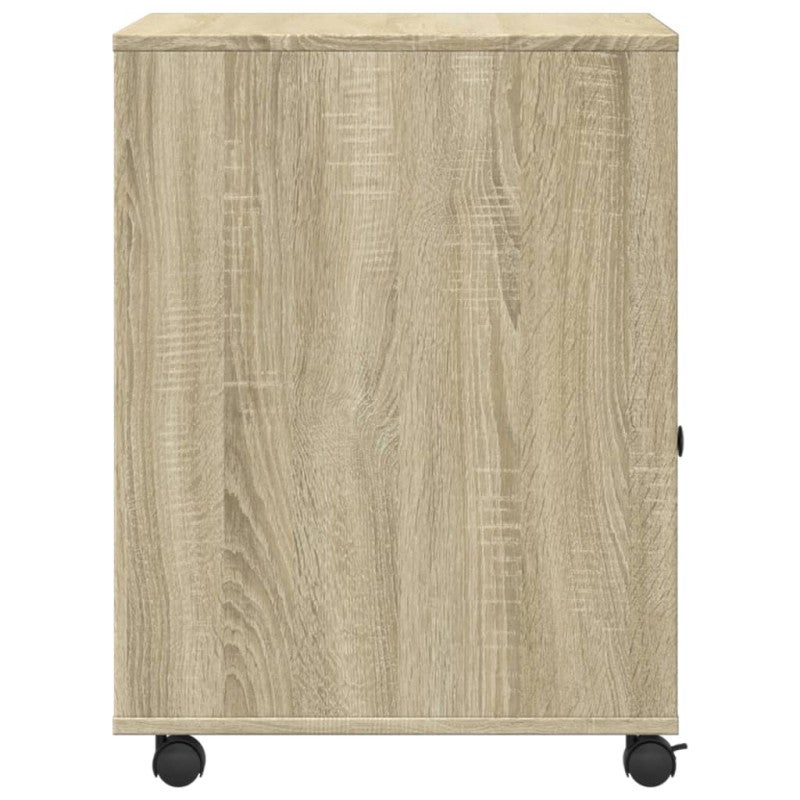 Support d imprimante avec roulettes chêne sonoma 60x50x67 cm - 6