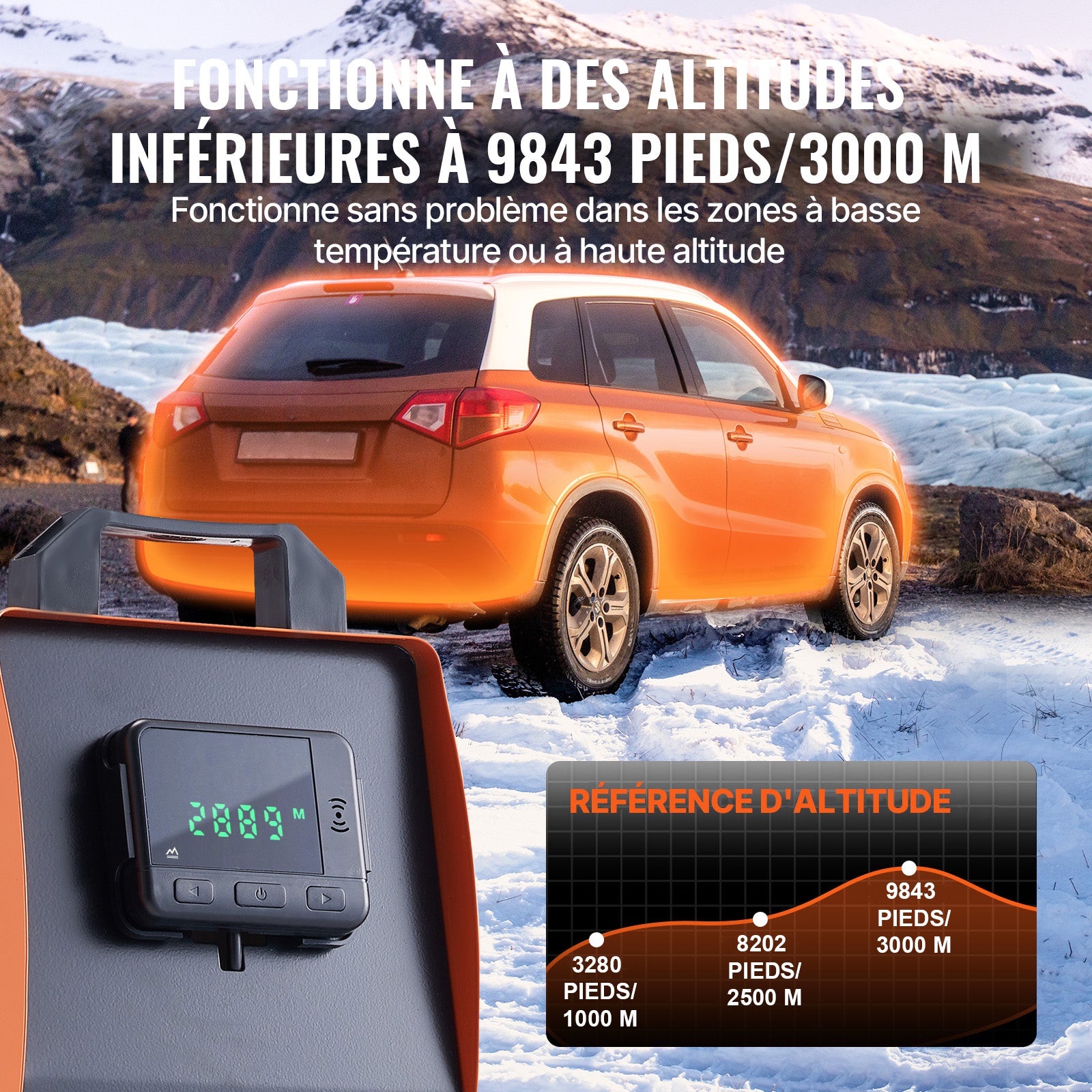 Chauffage Diesel Tout-en-Un VEVOR Portable 12V 5KW 0,16-0,52 L/h Réchauffeur d'Air Diesel 8-36 ℃ Réglable 15-20m² Contrôle LCD pour Bateau RV Auto - 4