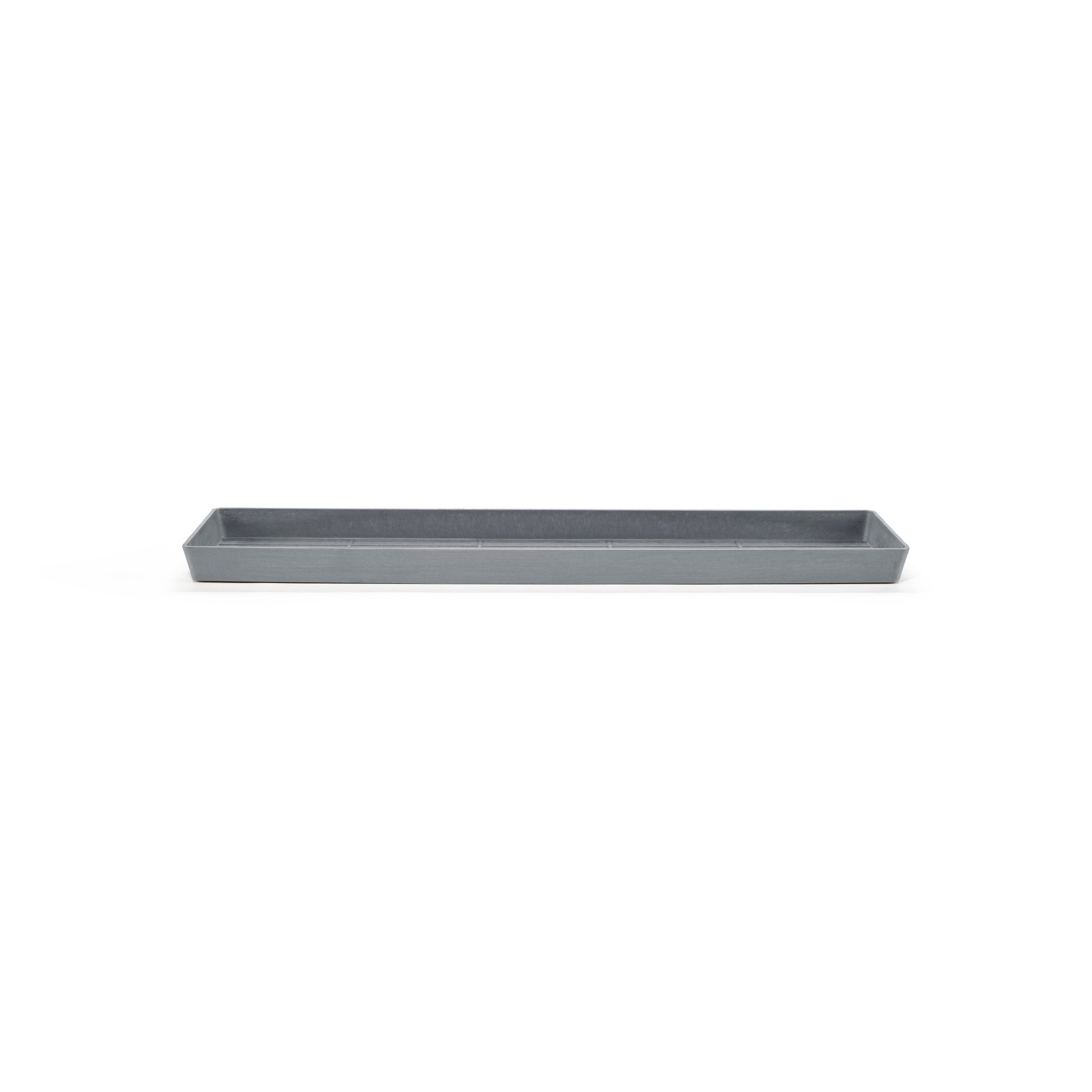 Soucoupe Rectangulaire Pour Plantes En Résine - Fond épais, Drainage Efficace, Protection Du Sol | Plusieurs Tailles (marron, L)