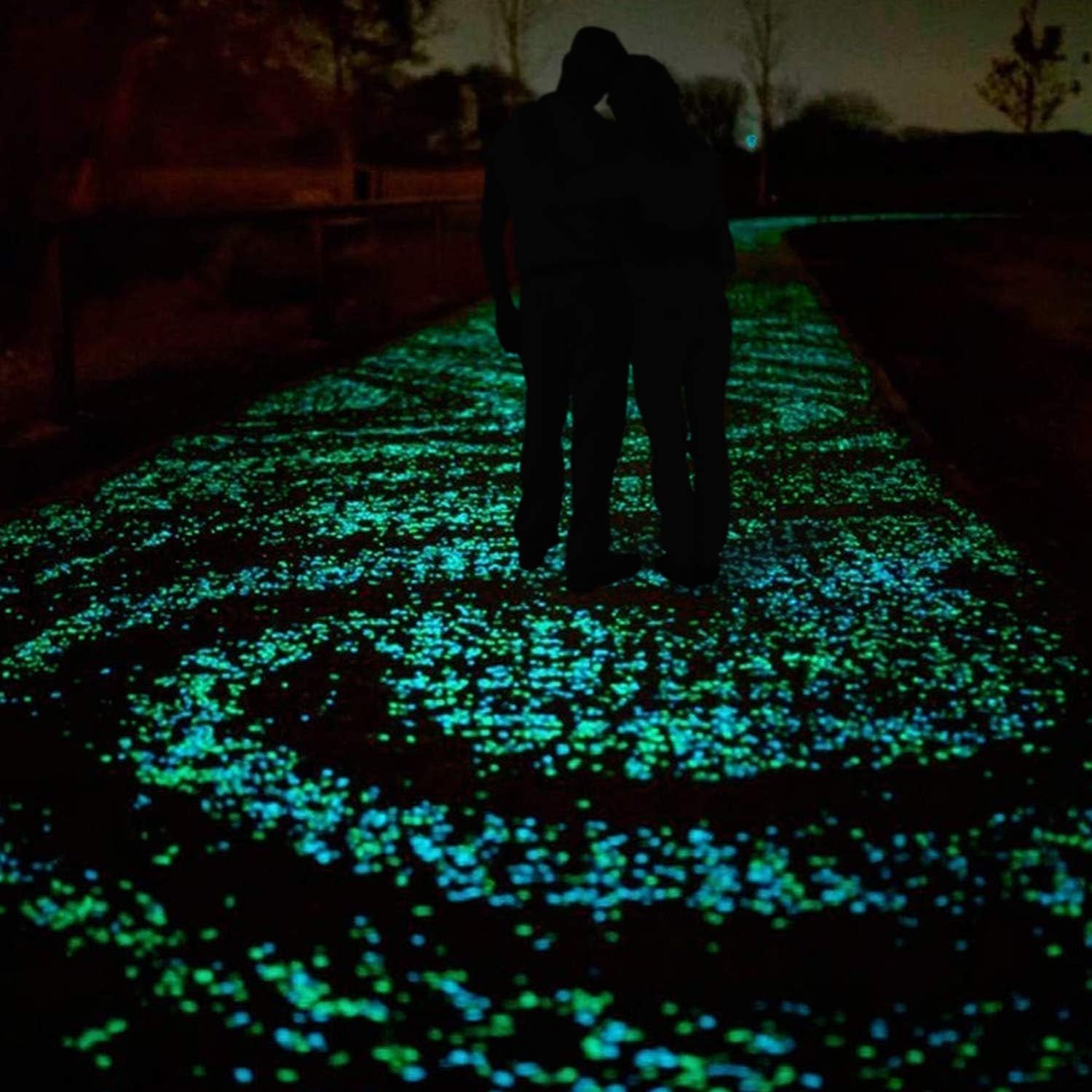 2000 galets artificiels lumineux pour jardin, aquarium, trottoir, piscine, allée, pelouse, terrasse (colorés) - 4