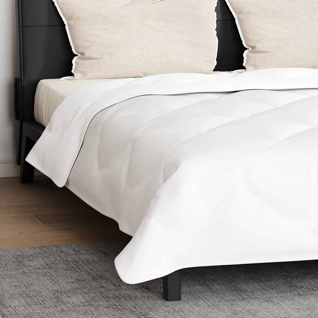 Duvet d'hiver avec oreiller 3 pcs | Couette Blanc 200 x 220 cm Microfibre - 4