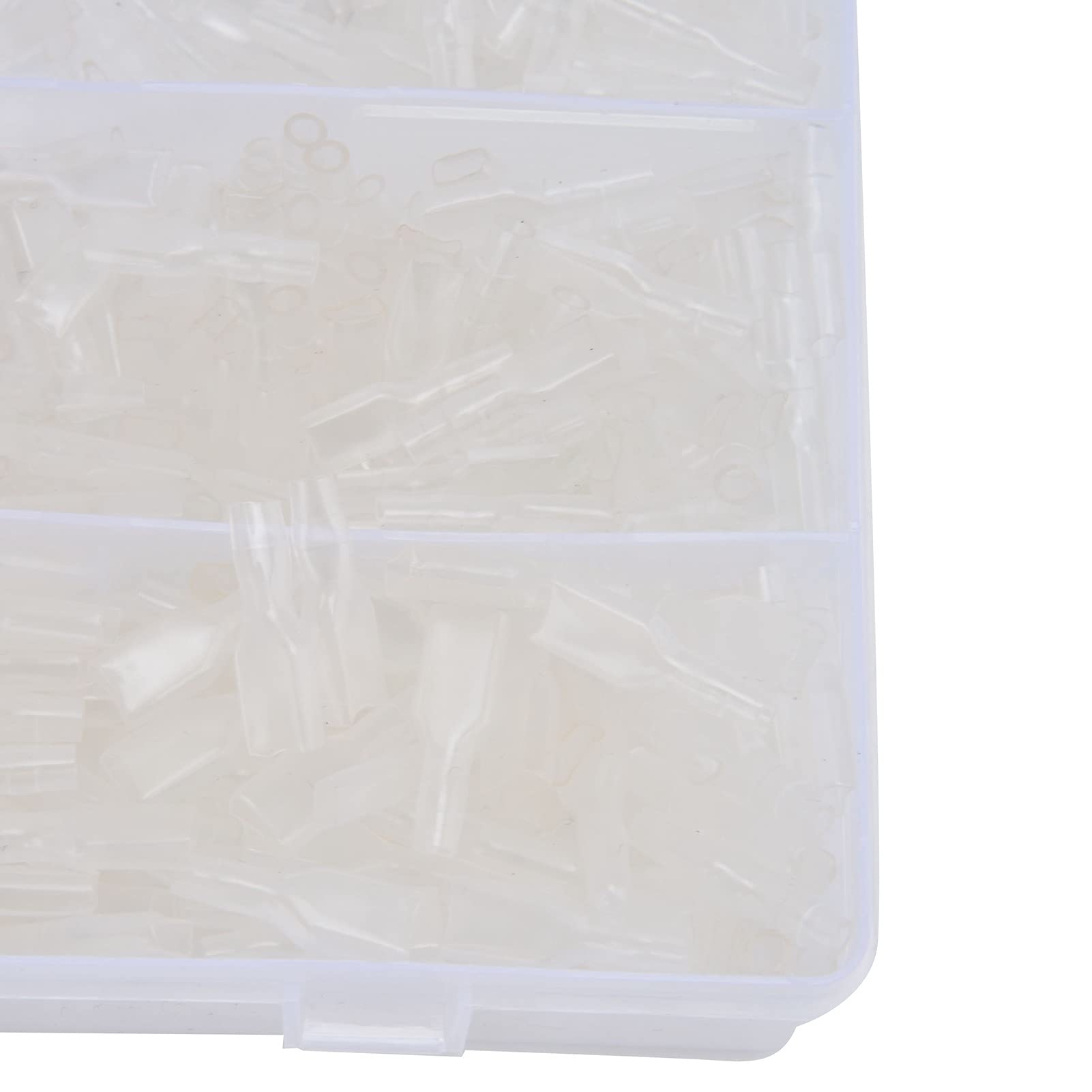 720 pezzi Connettore terminale anticorrosione, connessione forte, terminale filo trasparente in scatola con combinazione manicotto - 9