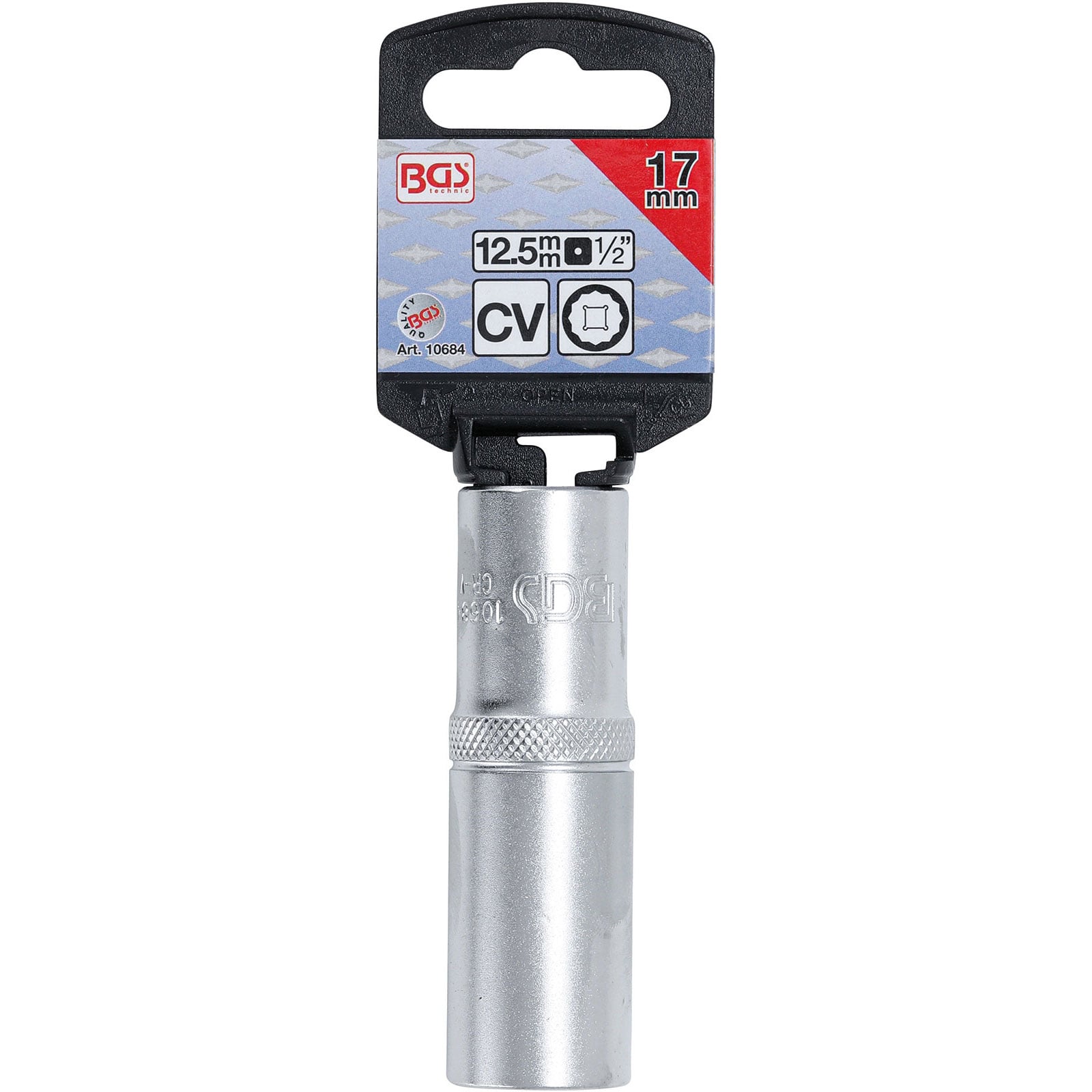 Douille pour clé, douze pans, longue | 12,5 mm (1/2