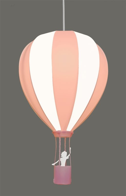 Lampe suspension enfant MONTGOLFIERE - R&M Coudert - rose - 3