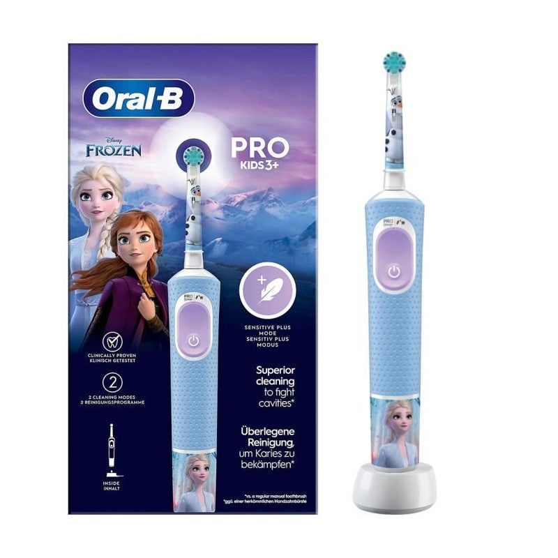 Elektryczna szczoteczka do zębów Oral-B Vitality Pro 103 Kids niebieska delikatna i skuteczna