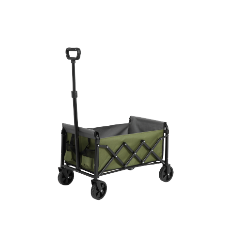 Brouette Chariot Pliable 220 Lb 300L Vert Armée - Grandes Roues Tout - Foto 10