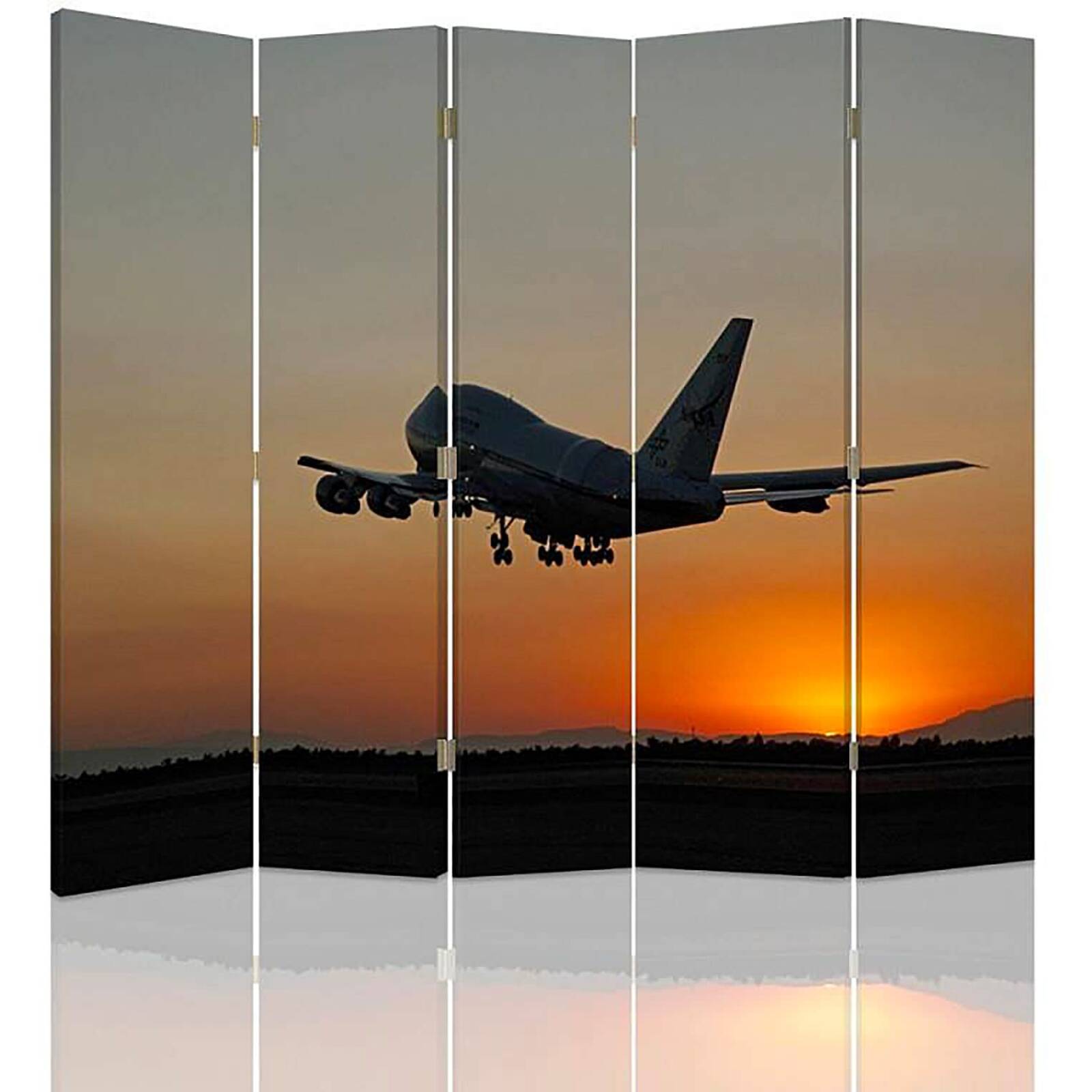 Paravent Décoratif Avion au Crépuscule pour Chambre - 180 x 180 cm - 1 ...