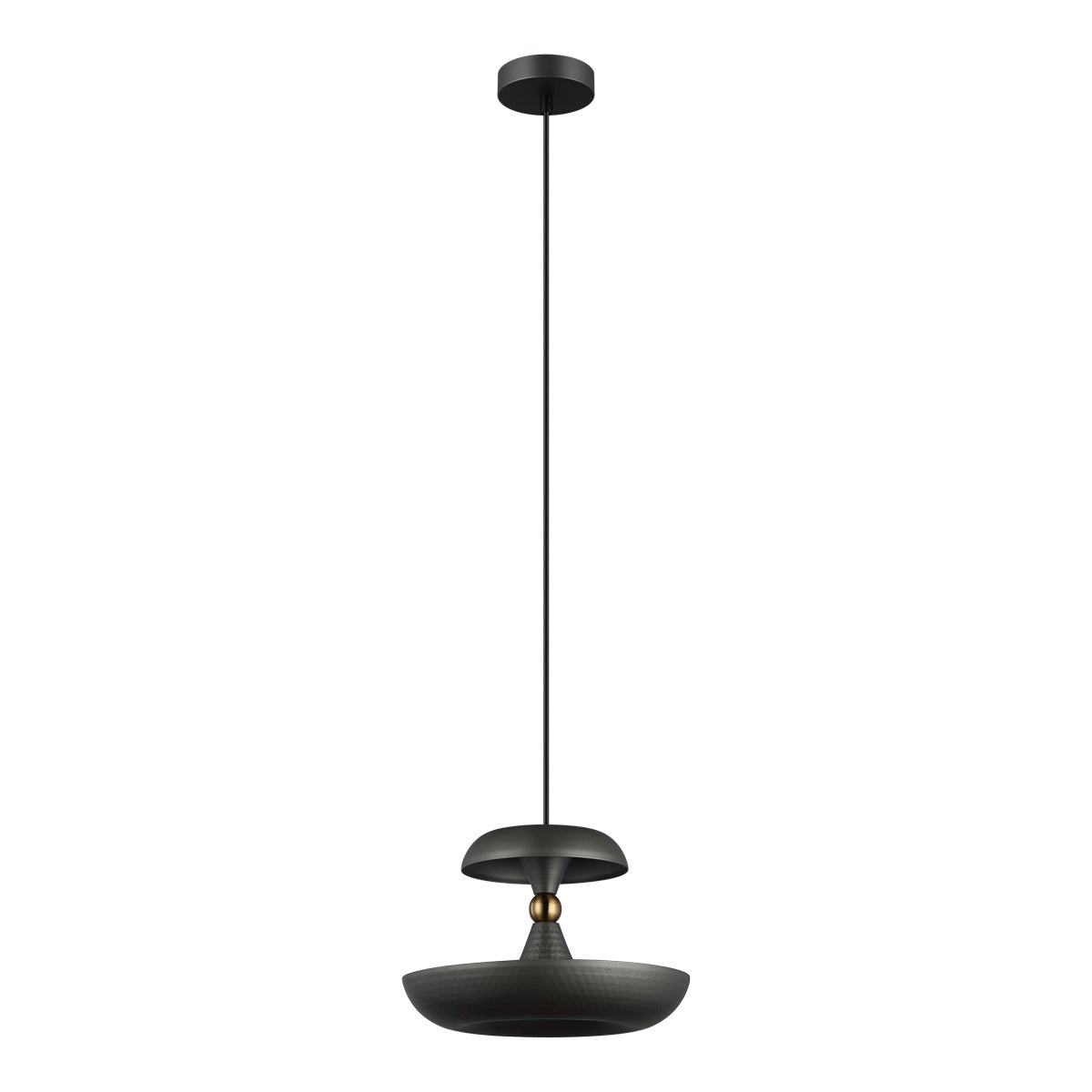 Lampa wisząca mały złoty detal Marina szara 1xE27x40W metal wym:89x26x26cm IP20 Italux