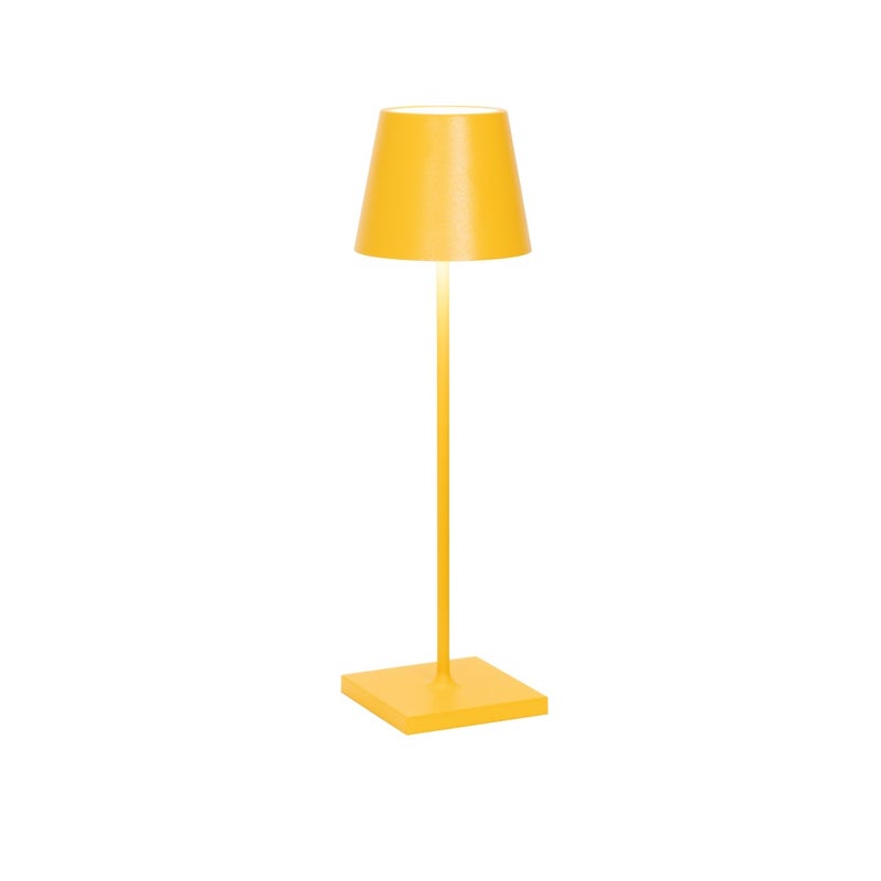 Фото - Люстра / світильник Zafferano Poldina Pro Ochre Lampa stołowa LED z możliwością ładowania i ściemniania - 2,2 W 2200-2700-3000 K