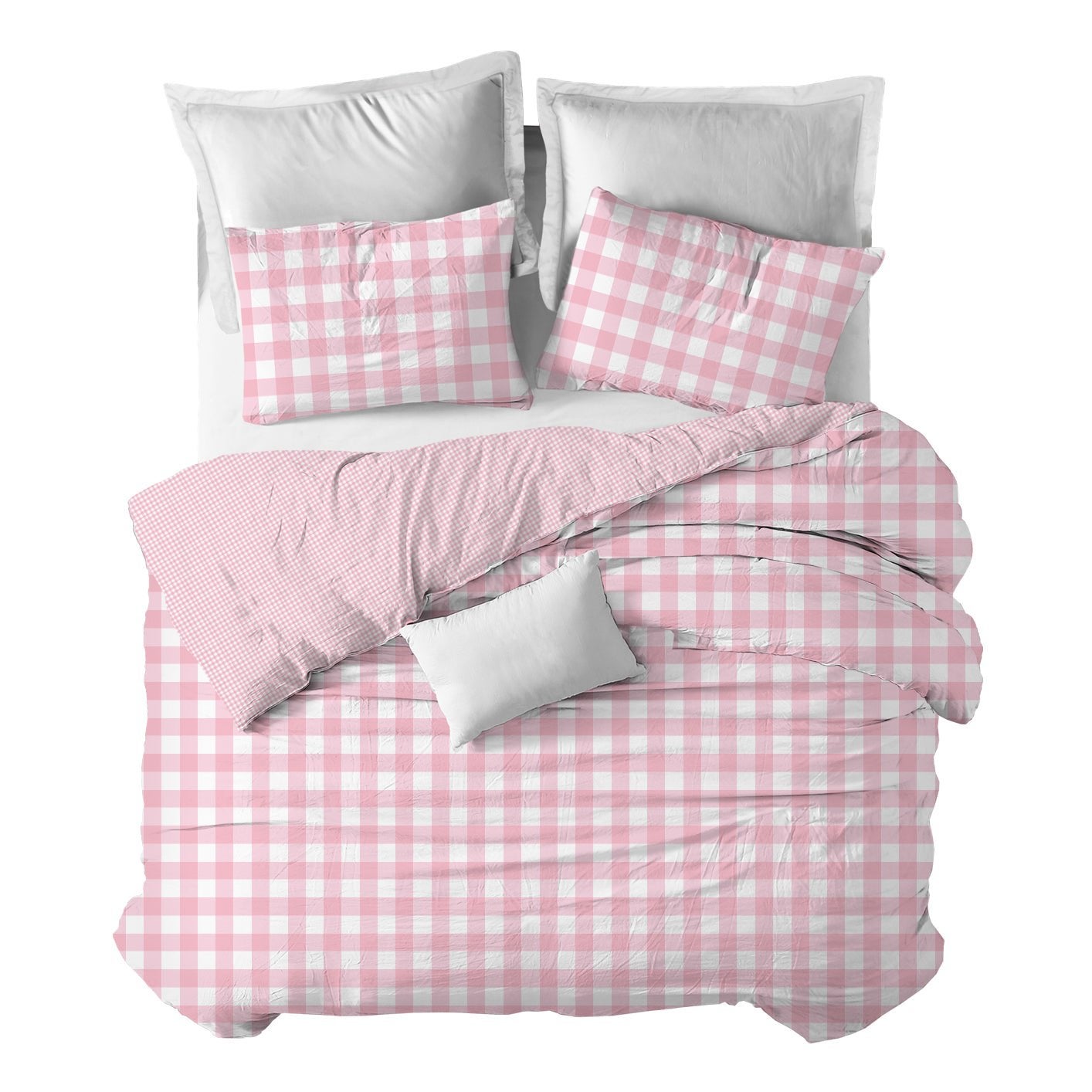 Copriumino Vichy 290x270 (Letto 200) rosa - 2