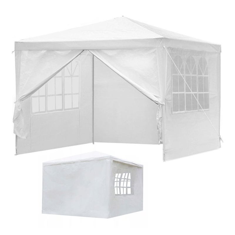 Namiot pawilon ogrodowy handlowy 3x3 m 4 ścianki biały MultiGarden