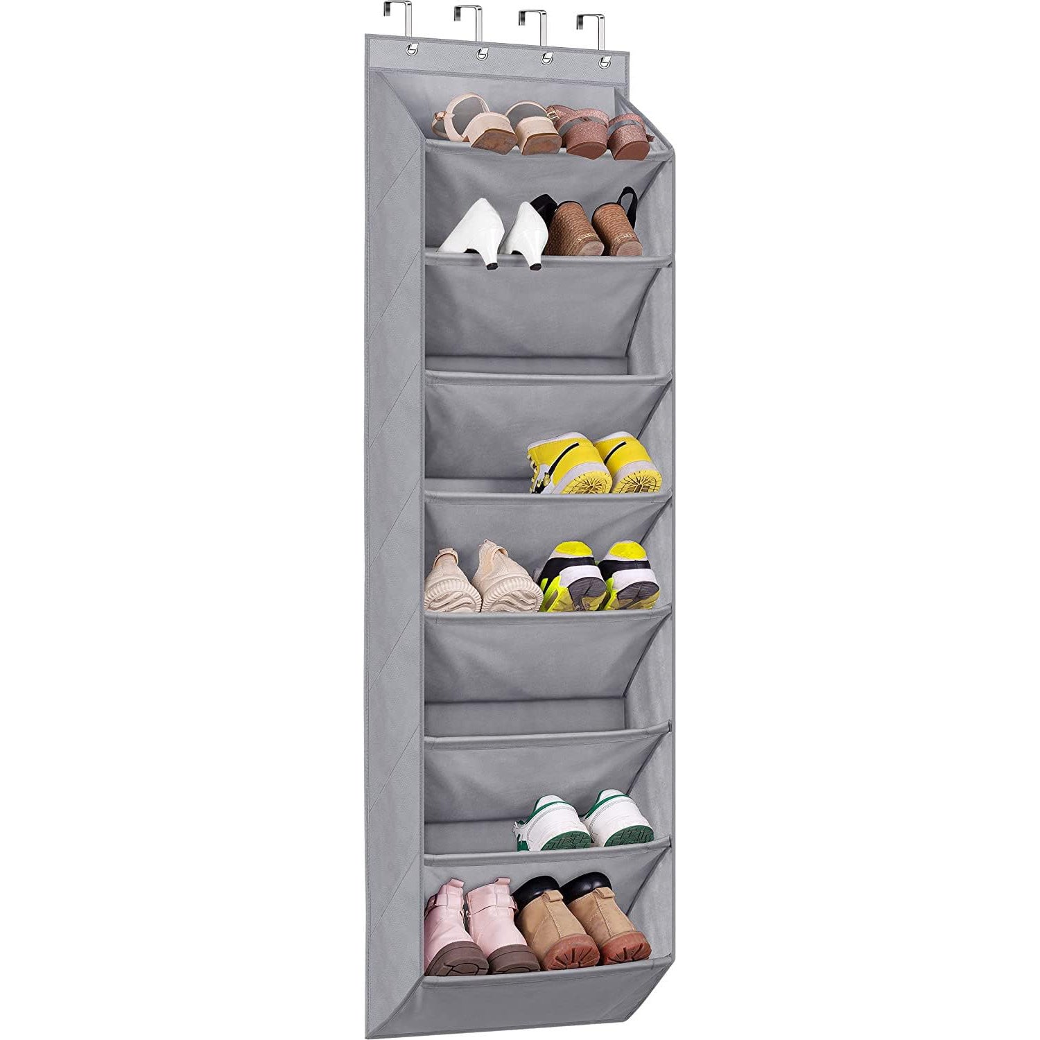 Scarpiera Appendibile A Porta - Organizer Con 8 Tasche Per 20 Paia Scarpe