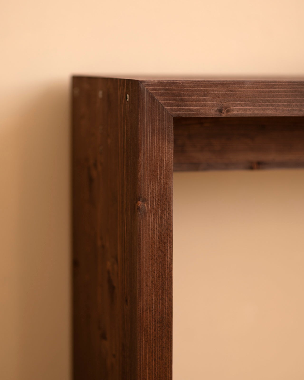 TELVA - Console en bois massif ton noyer 120x80cm - DECOWOOD - 3