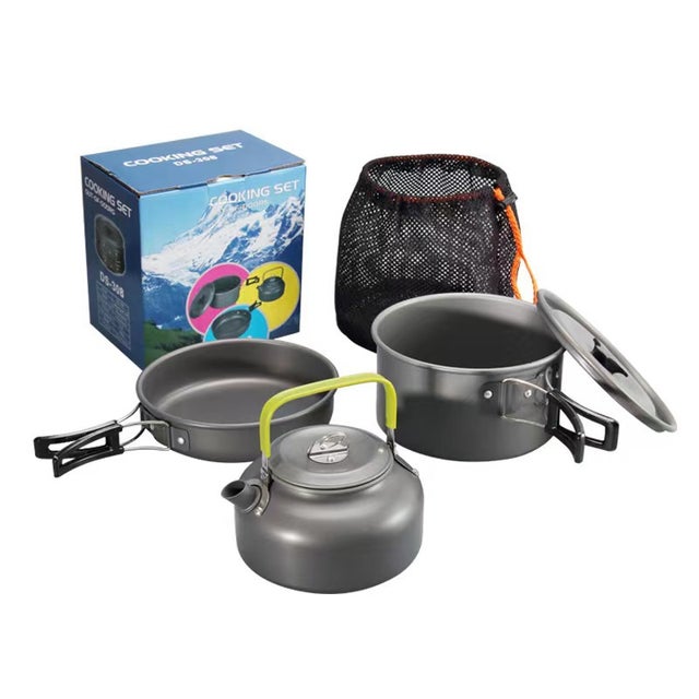 Semptec Urban Survival Technology Set di gavette da campeggio - campeggio pentola acciaio Semptec Urban Survival Technology Set di gavette da campeggio - campeggio pentola acciaio