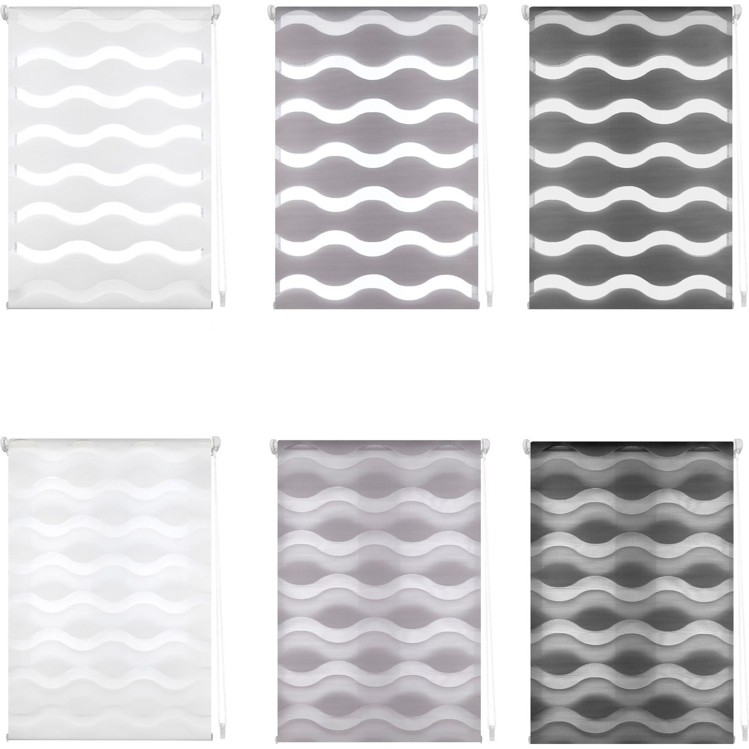 ECOMMERC3 | Tenda a Rullo Giorno e Notte Montaggio SENZA ATTREZZI Misura 42x150 Misura tessuto 39x145 - Tenda a Rullo Notte e Giorno Easyfix Bianca - 6