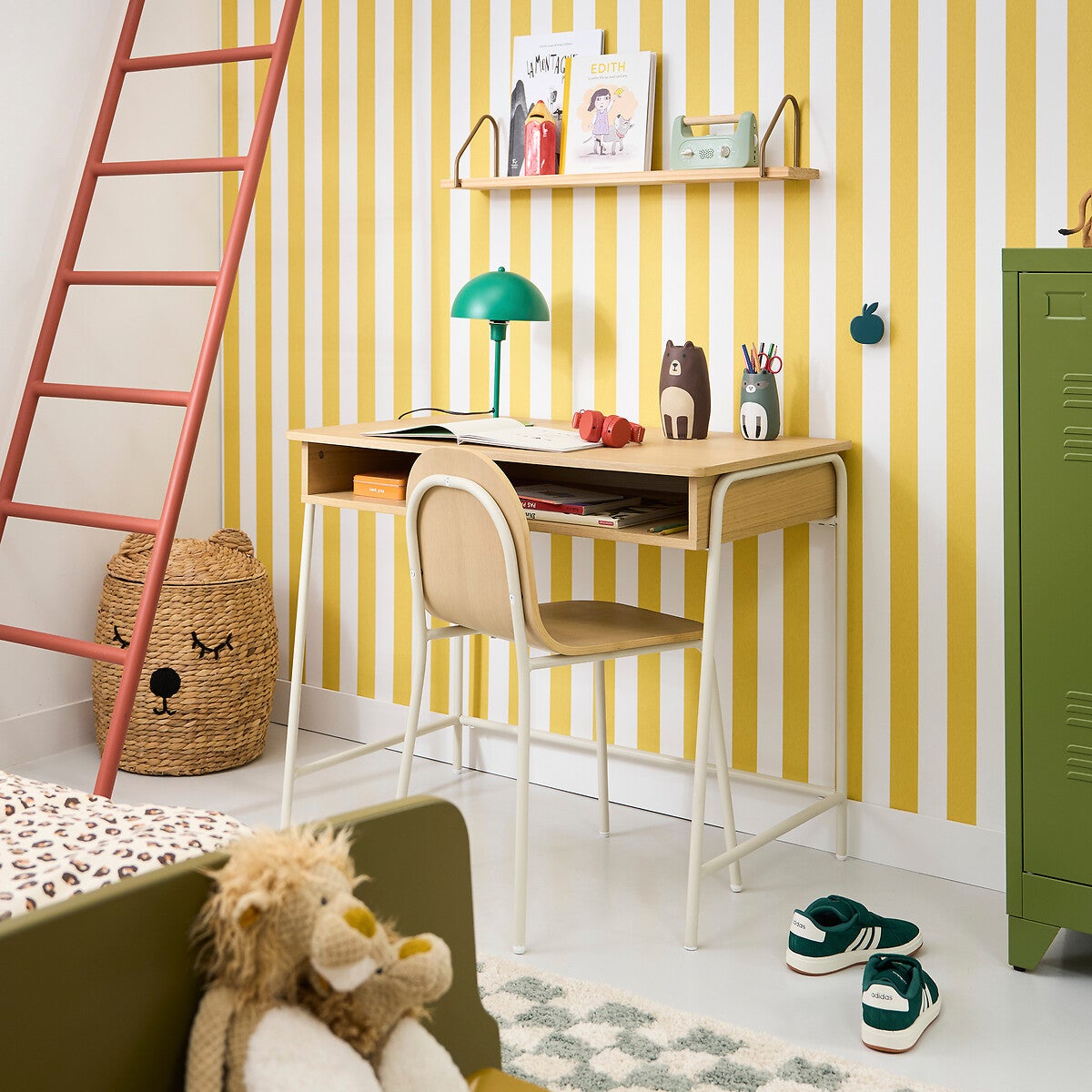 Bureau enfant, Marcus - Naturel/blanc - taille unique - 3