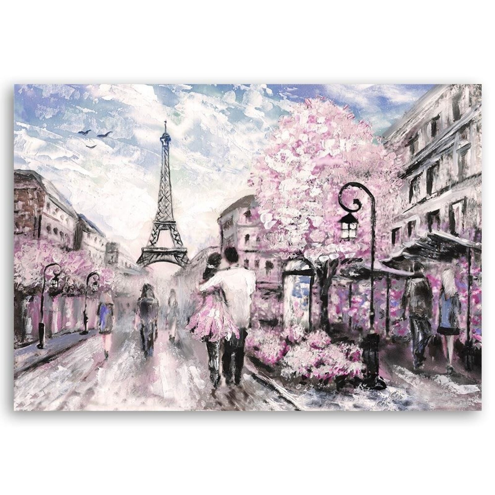Tableau amoureux à paris - 60 x 40 cm - 2