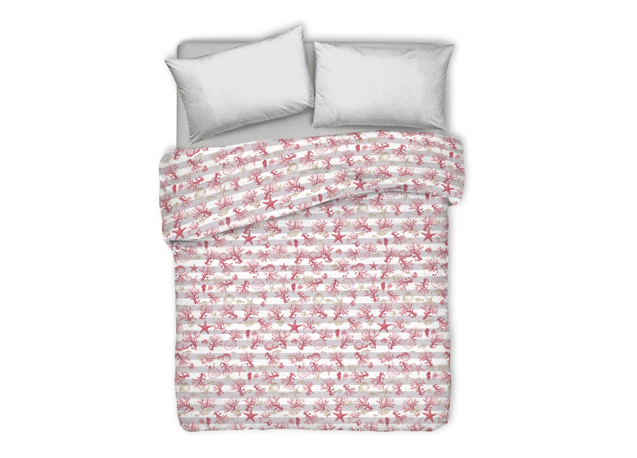 Copriletto Estivo 100% Cotone Made In Italy - Piquet Leggero, Blu Arcobaleno, 2 Piazze - Foto 8