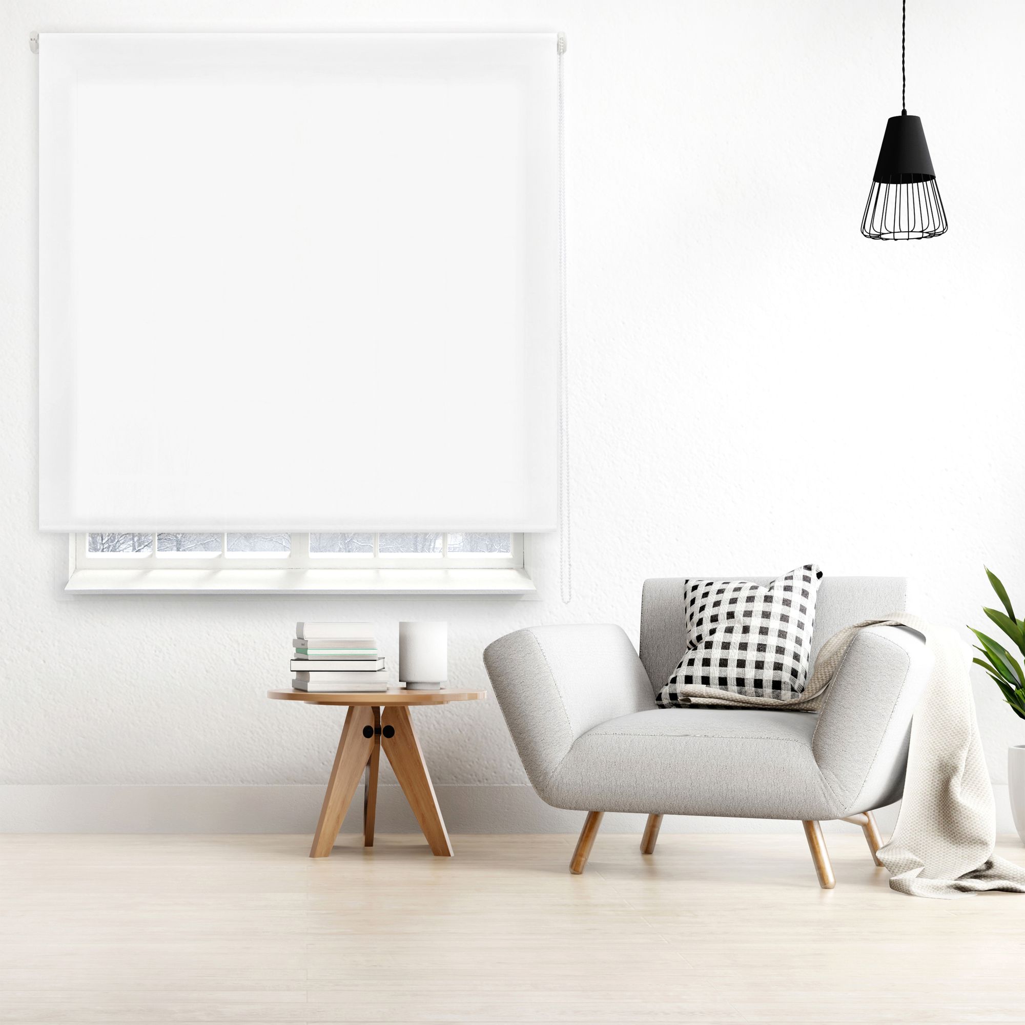 Ecommerc3 | estor translúcido a medida tamaño 95x250 - estor enrollable fácil instalación tamaño tela 92x245 - estor blanco roto