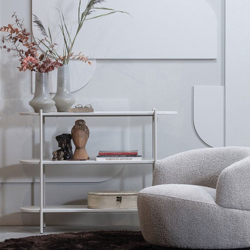 Fauteuil pivotant arrondi en tissu WOOL - 2