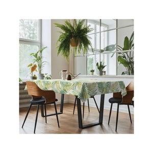 Tovaglia Rotonda Impermeabile Umineux Con Foro Per Ombrellone E Cerniera, 150 Cm, Verde