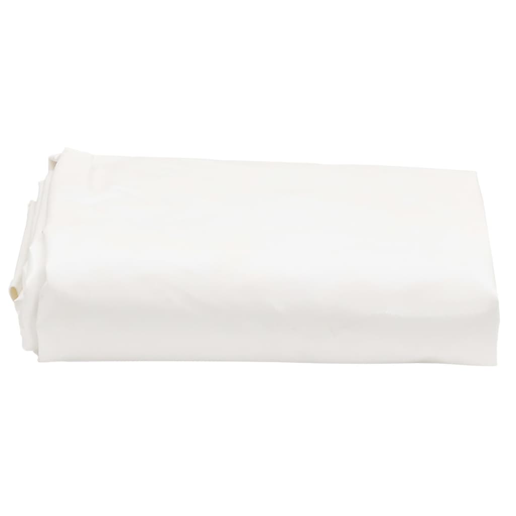 Bâche en toile avec revêtement en PVC, 650 g/m², blanche, pour le garage, 2,5 × 4,5 m - 2