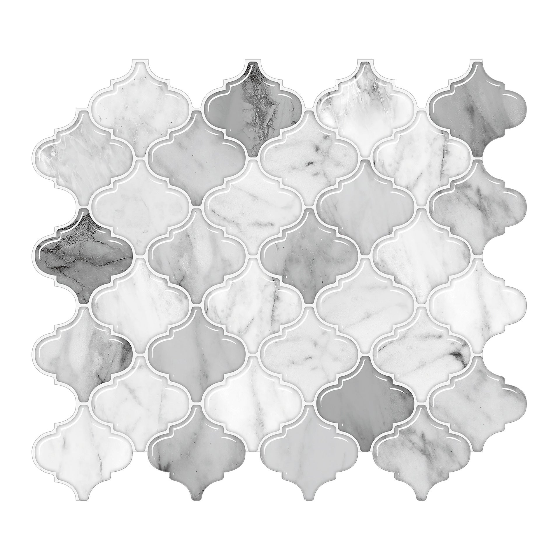 Samoprzylepne naklejki ścienne w arabskim stylu, imitujące glazurowane płytki, 30,5x30,5 cm, odpowiednie do kuchni i łazienki, 2 arkusze