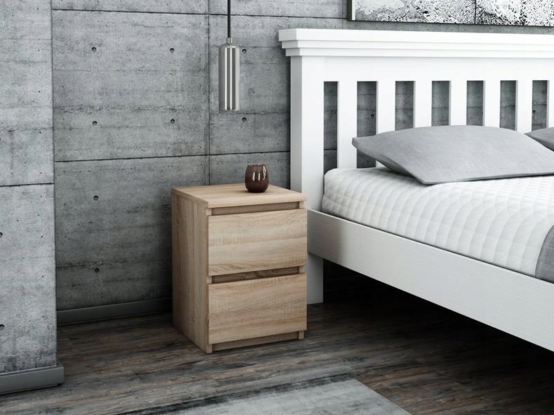 Szafka nocna EX3 sonoma stolik nocny 2 szuflady - 4