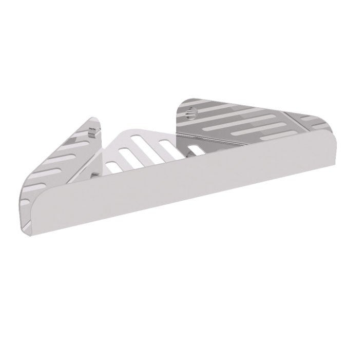 Étagère Longue Zenna Home Chrome Satiné - 18,2" - Double Monture Aspiration/adhésif - Neuf Sous Blister - Pour Salle De Bain