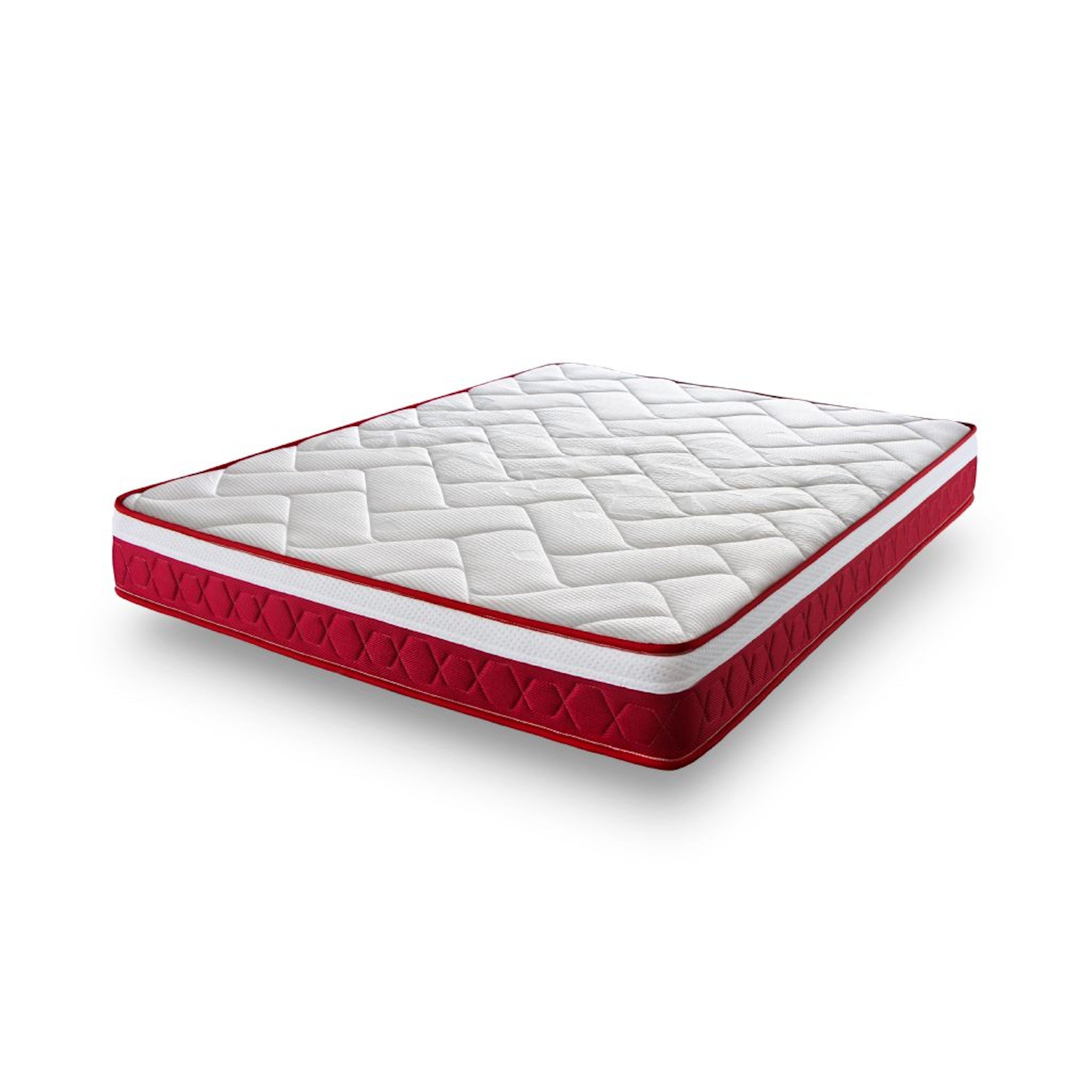 Colchon viscoelastico red velvet nucleo hr termoregulador 100x190 cm altura 21 cm firmeza alta rojo tanuk