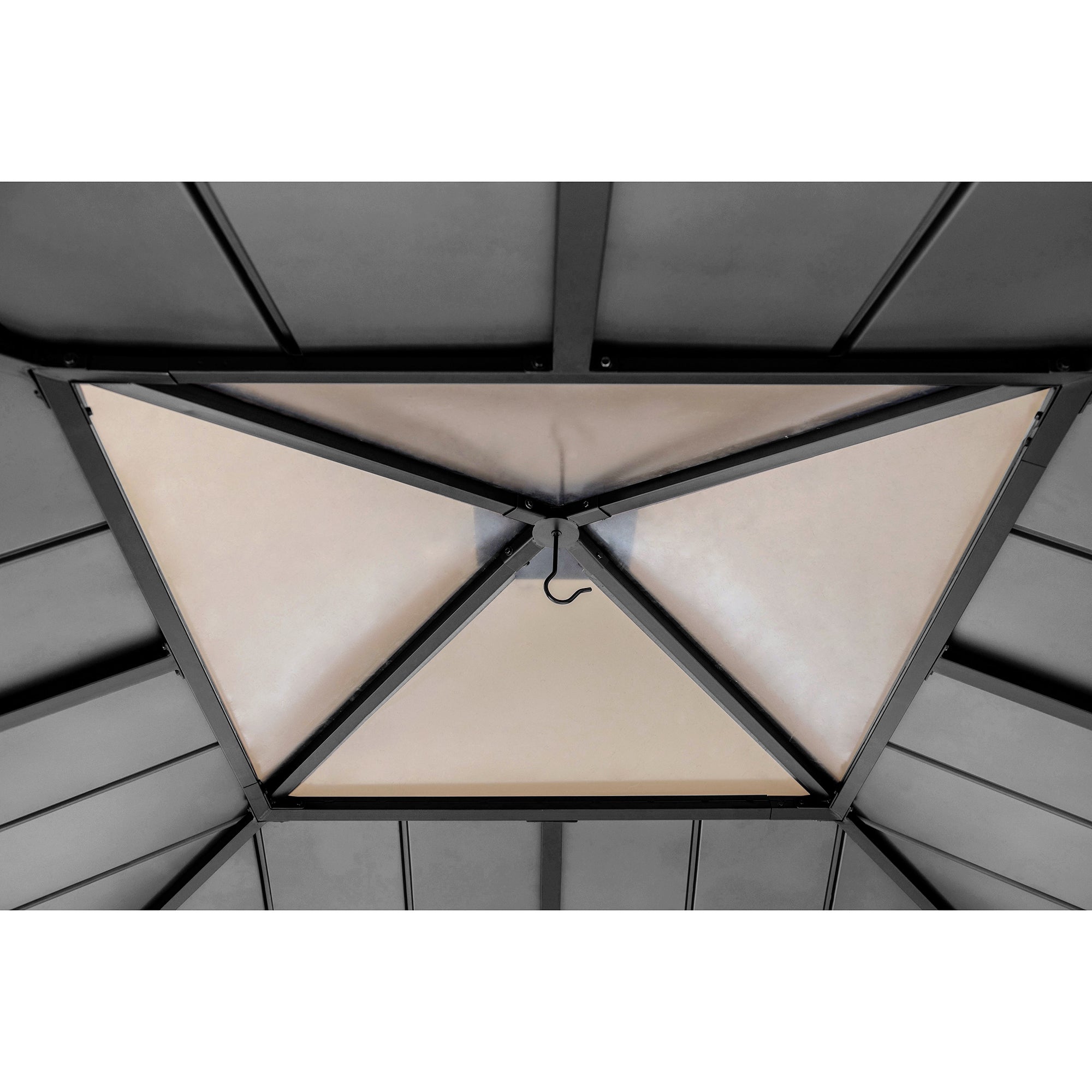 Pavillon de jardin Sunjoy Pirin Sunjoy, 3.4x3.4m dim. ext. (cas échéant incl. débord de toit) naturel, 11,3m² superficie totale - 6