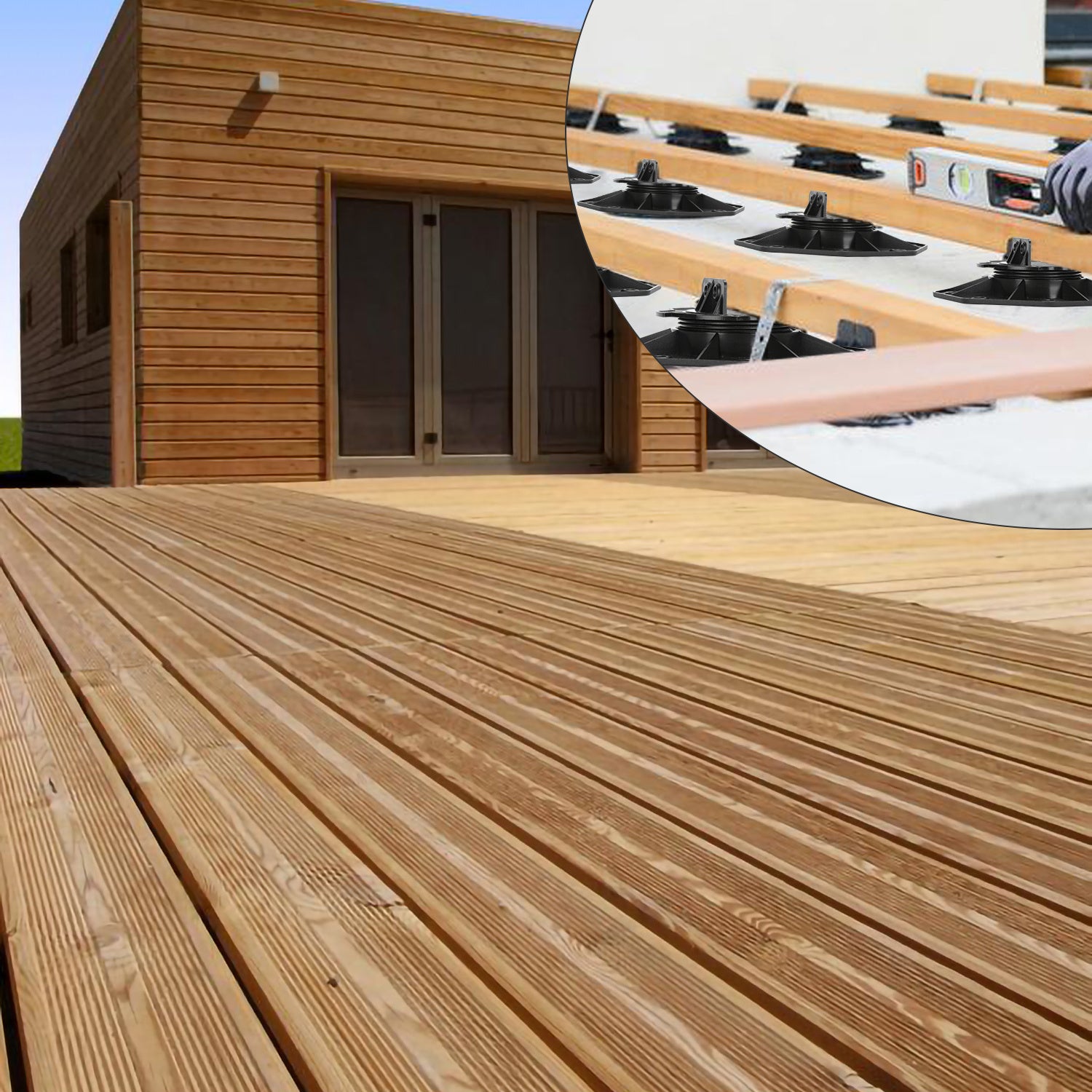 Plot réglable 18-30mm Pour lambourde bois carrelage pierre béton Recyclés Lot de 50 - 9