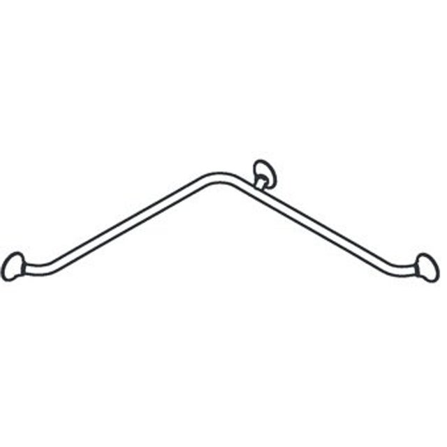 BARRE DE DOUCHE DE MAINTIEN HORIZONTALE 2 MURS 60 X 60 CM - 2