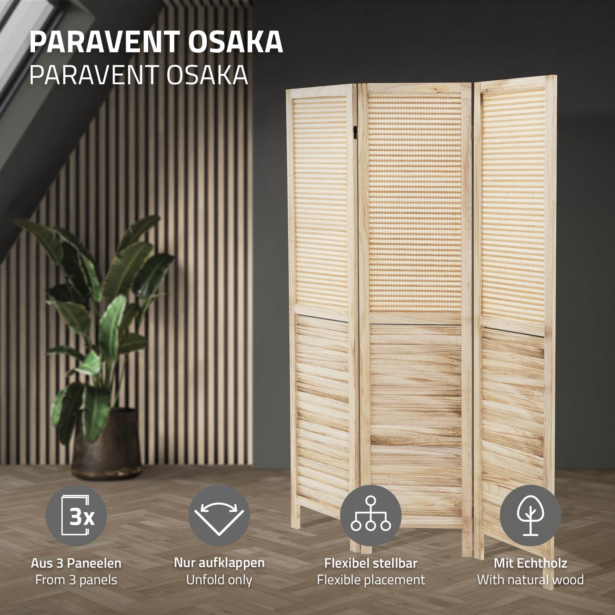 Paravent Suspendu Translucide 118x240cm - Séparateur De Pièce Design Et Fonctionnel