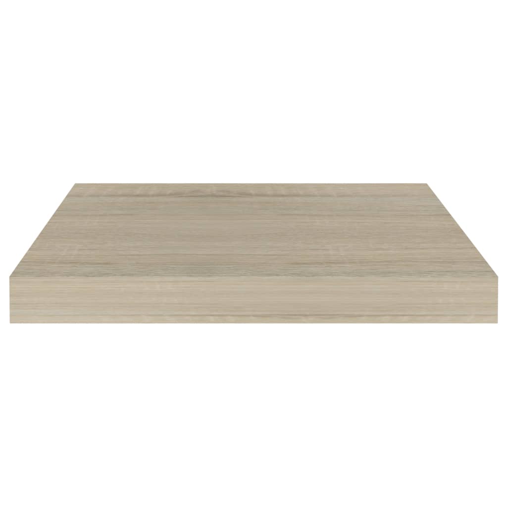 étagères murales flottantes 2 pcs chêne 40x23x3,8 cm MDF - 5