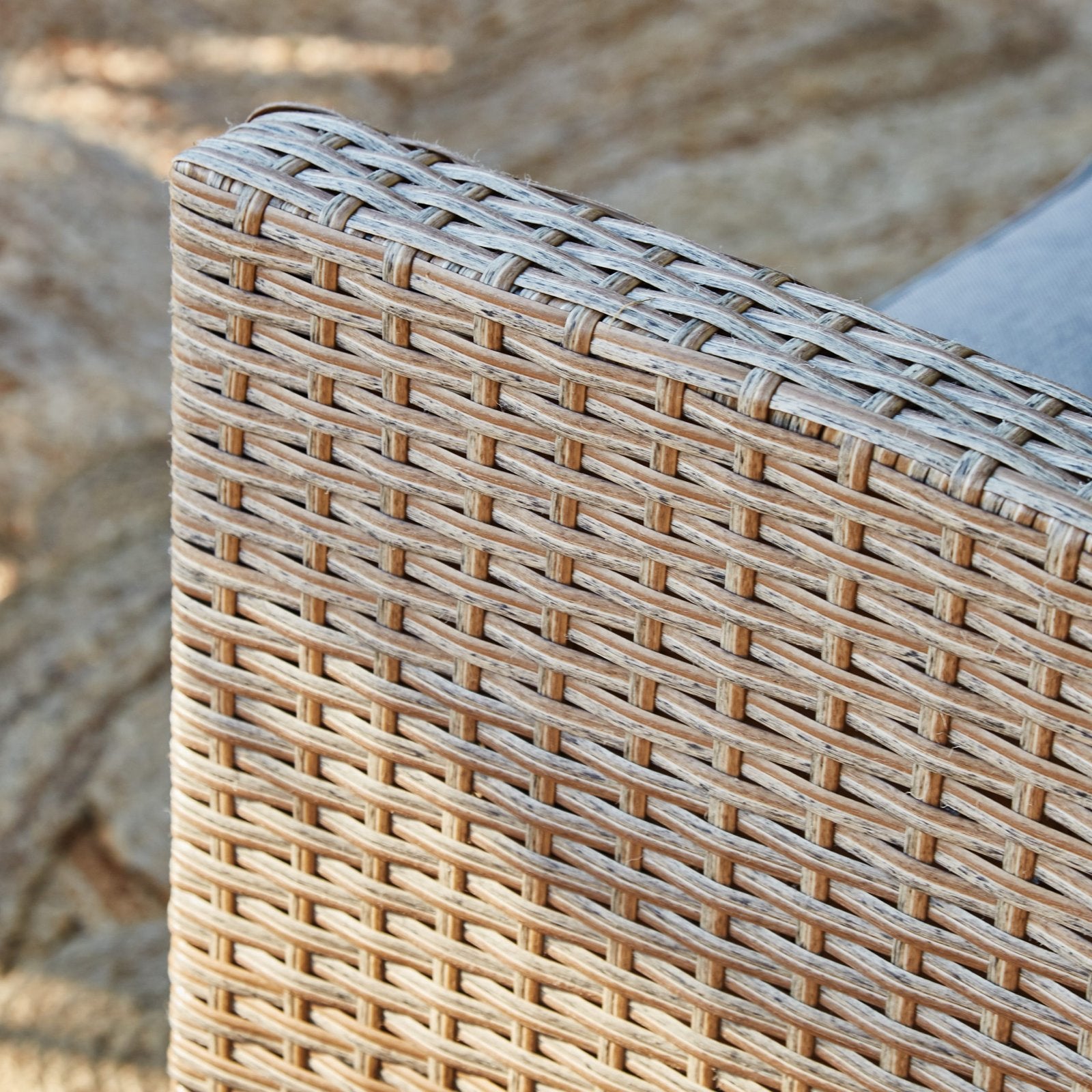 Salon de jardin en Rattan synthétique Marron 5 personnes - 7