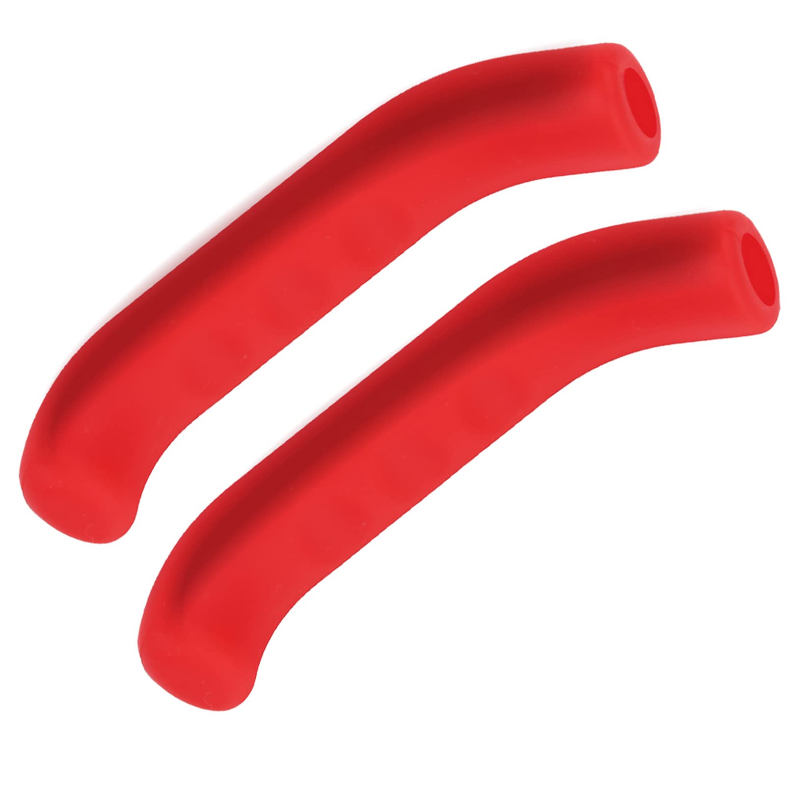 5 cores capa da alavanca do freio da bicicleta apertos de silicone anti deslizamento protetor à prova dwaterproof água ciclismo acessório (vermelho) - 2