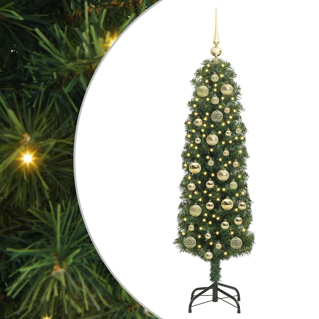 Sztuczna choinka z podstawą Zielony 120 cm PVC, stal i plastik