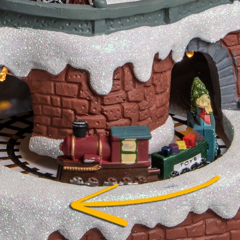 Village lumineux gare et patineurs musical 26 LED - Atmosphera créateur d'intérieur - 6