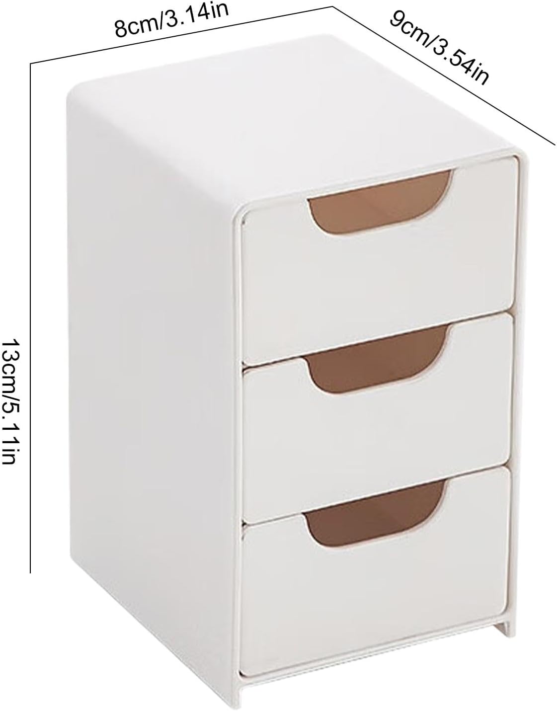 Boîte à bijoux, rangement de trésor, boîte à bijoux à tiroir, organiseur de table, organiseur de table, boîte de rangement à 3 couches - 4