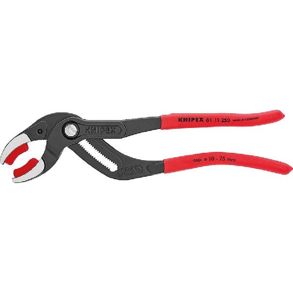 Knipex Alicates Para Sifón Y Conector 81 11 250 Alicates Suecos / Bomba De Agua Rojo/Azul , Leroy Merlin