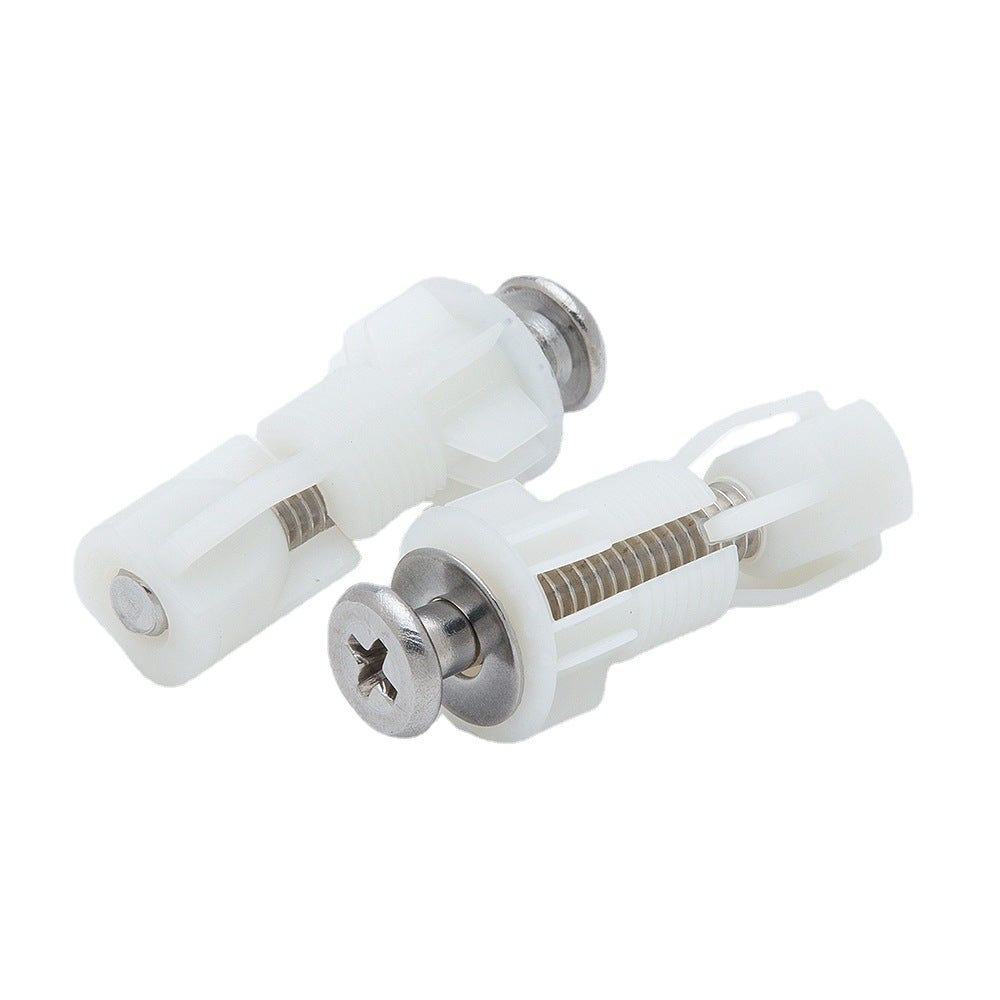 2 Pièces Fixation Abattant WC,Fixation Cuvette WC,Fixation Abattant WC Universel,pour Siège de Toilette,Matériau en Nylon - 4