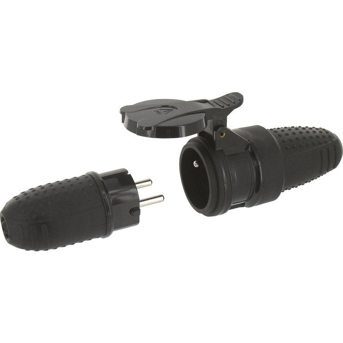 Fiche électrique - Étanche - Dhome - 2P+T - 16 A - Mâle - IP44 - 2