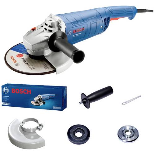 Rebarbadora profissional Bosch gws 2200 j profissional azul, 2200 w