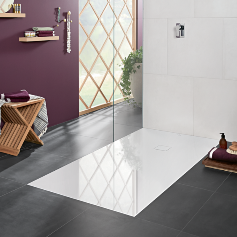 Receveur 140 x 100 VILLEROY ET BOCH Planeo acrylique rectangle blanc - 2