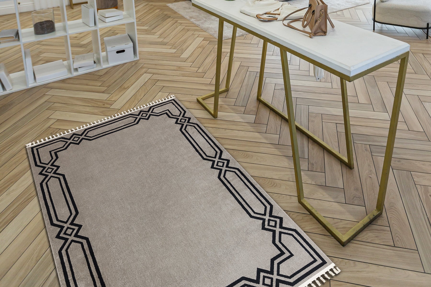 Tappeto AMOUR 53071A beige - Cornice, moderno, elegante 98x300 cm - 4